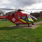 Thames Valley Air Ambulance H135T3 at Harefield Landing site